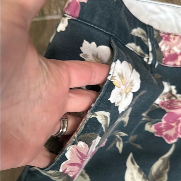 Volcom Floral High Waist Women's Shorts - Black, Pink, White - Picture 5 of 10